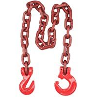 Cadena de 5-0 m cuadrada- 10 mm- con gancho de suspensión y paralelo de Joma-Tech.